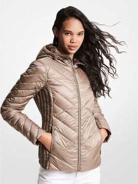 Michael Kors Package Puffer Jacket - Taupe